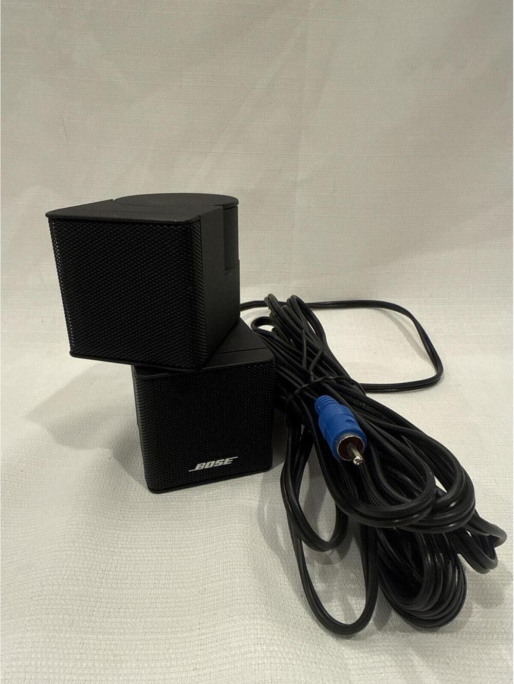 Bose Cube Satellite Speakers with Wired Connector Cable - Black